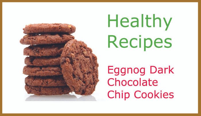 Eggnog Dark Chocolate Chip Cookies