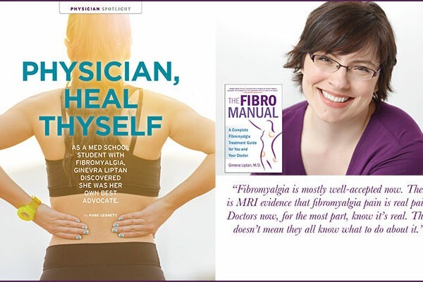 Ginevra Liptan, MD, and her fibromyalgia book