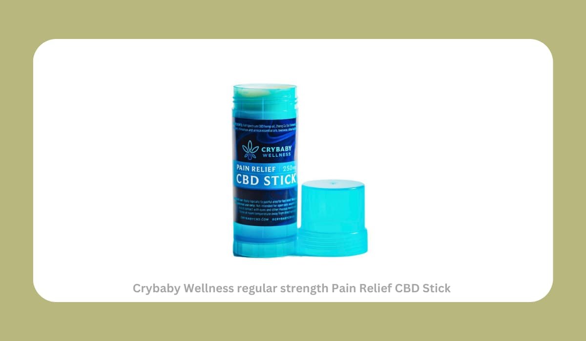Crybaby Wellness regular strength Pain Relief CBD Stick