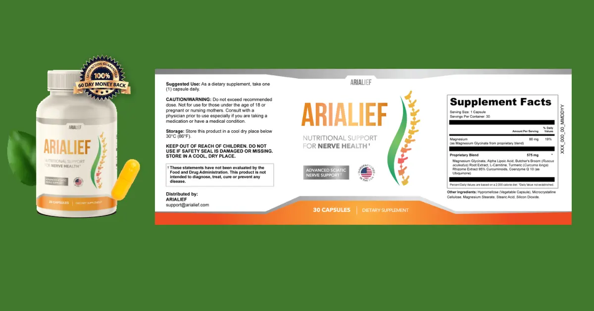 Arialief Supplement Facts